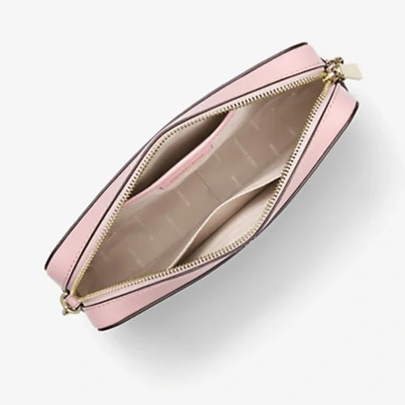 MICHAEL KORS- Jet Set LG Crossbody Bag in Light Pink with MK Print - Picture 2 of 8